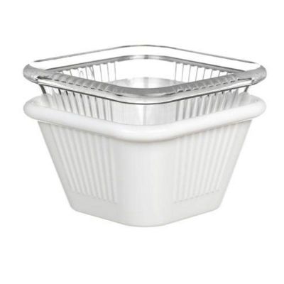 Bora Plastik Kare Sosluk, Polikarbonat, 7x3.5 cm, Beyaz - 1