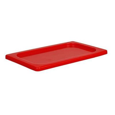 Bora Plastik GN 1/6 Kilitli Gastronorm Kapak, Kırmızı - 1