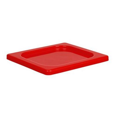 Bora Plastik GN 1/6 Kilitli Gastronorm Kapak, Kırmızı - 1