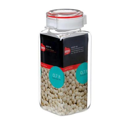 Bora Plastik Köşeli Pet Saklama Kabı, No:3, 700 ml - 1