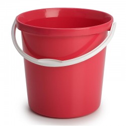 Bora Plastik Large Luxury Bucket, 18 L, Red - Bora Plastik