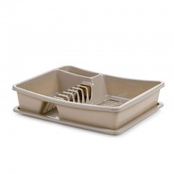 حامل أطباق خفيف Bora Plastik، 27 × 45 × 9 سم، بيج - Bora Plastik