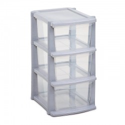 Bora Plastik Multi Store Organiser, 3 Drawers, 59 cm - Bora Plastik