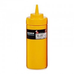 Bora Plastik Mustard Bottle with Wide Cap, 450 ml, Yellow - Bora Plastik