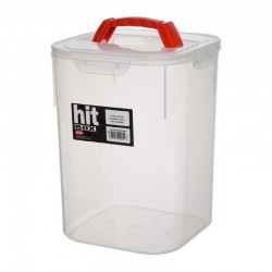 Bora Plastik No: 3 Angular Food Jar with Locking Lid, 11.4 L - Bora Plastik