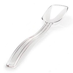Bora Plastik Olive and Salad Spoon, Polycarbonate, 26 cm, Clear - Bora Plastik