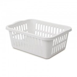 Bora Plastik Patterned Fruit Basket No:2, 27.5x22 cm, White - Bora Plastik