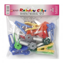 Bora Plastik Patterned Table Latch, 18 Pieces - Bora Plastik