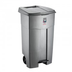 Bora Plastik Pedal Bin, 125 L, Grey - Bora Plastik
