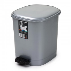 Bora Plastik Pedal Bin, No: 2, 10 L, Grey - Bora Plastik