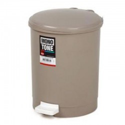 Bora Plastik Pedal Bin, No: 2, 12 L, Brown - Bora Plastik