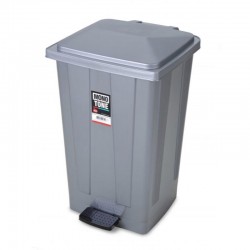 Bora Plastik Pedal Bin, No: 4, 48 L, Grey - Bora Plastik