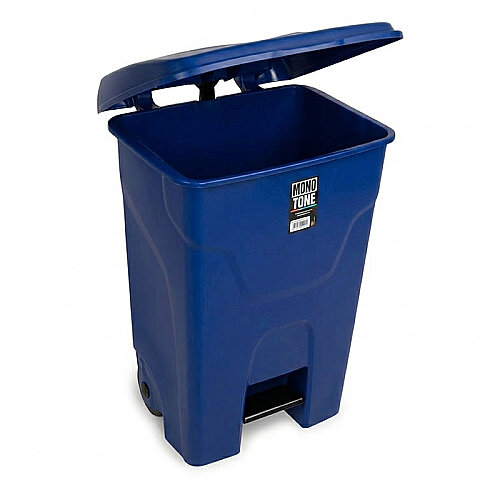 Bora Plastik Pedallı Çöp Kovası, 80 L, Mavi - Bora Plastik