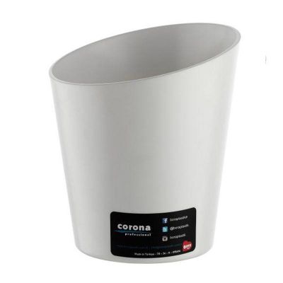 Bora Plastik Polikarbon Küçük Buz Kovası, Yarım Kesimli 3.8 L, Beyaz - 1