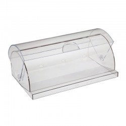 Bora Plastik Polycarbonate Bread Box, 40x24.5 cm, Clear - Bora Plastik