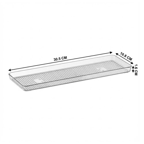 Bora Plastik Polycarbonate Display Tray, 30.5x10.8 cm - 2