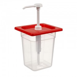 Bora Plastik Pompalı Kare Ketçap ve Mayonez Şişesi, Kilitli, 176x162x10 mm - Bora Plastik