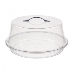 Bora Plastik Round Cake and Cake Container Set, 35 cm - 1
