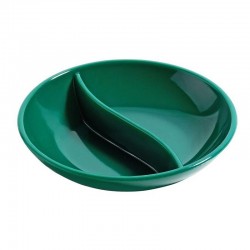 Bora Plastik Round Compartment Sauce Container, Polycarbonate, 8.5 cm, Green - Bora Plastik