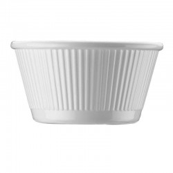 Bora Plastik Круглая мини-кастрюля для соуса, поликарбонат, 7x3,5 см, белый - Bora Plastik