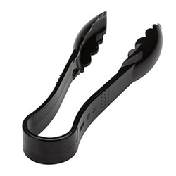 Bora Plastik Salad Tongs, Polycarbonate, No: 1, 150 h/mm, Black - Bora Plastik