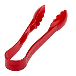 Bora Plastik Salad Tongs, Polycarbonate, No: 2, 225 h/mm, Red - Bora Plastik