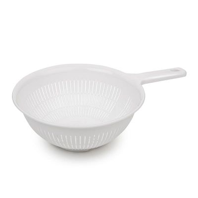 Bora Plastik Saplı Pirinç Süzgeç, 22.5 cm, Beyaz - 1