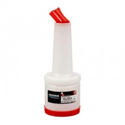 Bora Plastik Sauce and Cocktail Syrup Pourer, 500 cc, Red - Bora Plastik