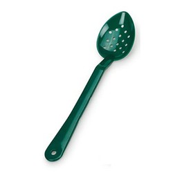 Bora Plastik Service Spoon, Perforated, Polycarbonate, 33 cm, Green - Bora Plastik