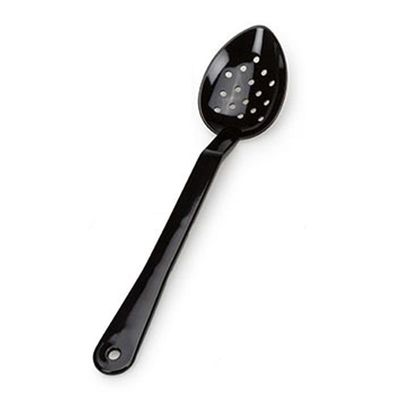 Bora Plastik Servis Kaşık, Delikli, Polikarbonat, 33 cm, Siyah - 1