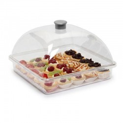 Bora Plastik Square Cake Pan Set, With Lid, 26x26 cm - Bora Plastik