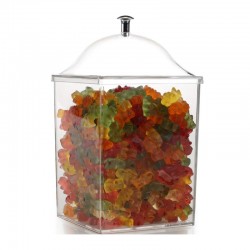 Bora Plastik مرطبان مربع، بولي كربونات 12x12x16 سم - Bora Plastik (1)