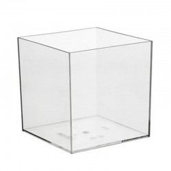 Bora Plastik Квадратная банка, поликарбонат 12x12x16 см - Bora Plastik