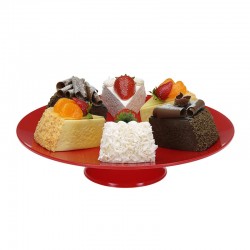 Bora Plastik Standing Round Gastronomy Display Tray, 25 cm - Bora Plastik