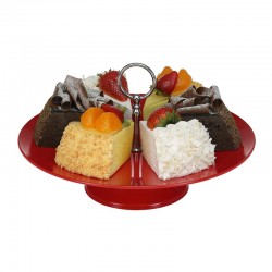 Bora Plastik Standing Round Gastronomy Display Tray, 30 cm - Bora Plastik