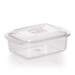 Bora Plastik Storage Container, Crystal, No: 1, 0.50 L - Bora Plastik