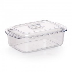 Bora Plastik Storage Container, Crystal, No: 2, 0.80 L - Bora Plastik