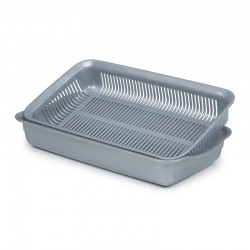 Bora Plastik Vegetable and Fruit Strainer, 39.5 cm, Grey - Bora Plastik