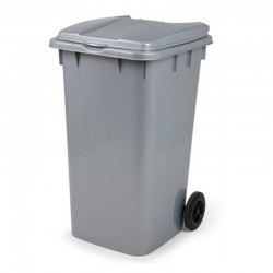 Bora Plastik Waste Bin, 120 L, Grey - Bora Plastik