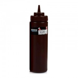 Bora Plastik Wide Cap Bottle, 700 ml, Brown - Bora Plastik