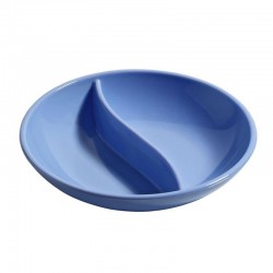 Bora Plastik Yuvarlak Bölmeli Sos Kabı, Polikarbonat, 8.5 cm, Mavi - Bora Plastik