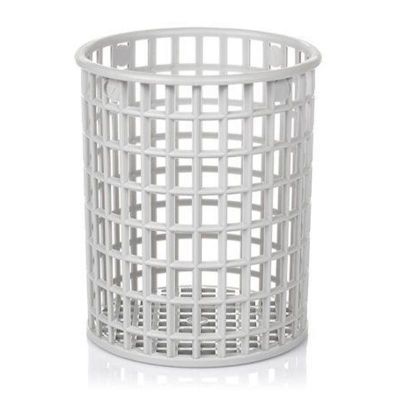 Bora Plastik Yuvarlak Kaşık Çatal Yıkama Basketi, 40x40x15 cm, Gri - 1
