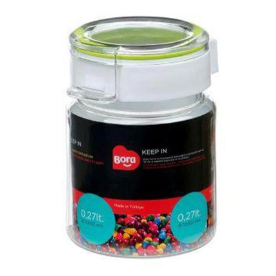 Bora Plastik Yuvarlak Pet Saklama Kabı, No:1, 250 ml - 1