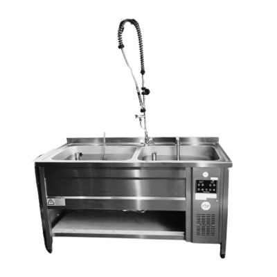 Borasco BR-716COMBI Basınçlı Yıkama ve Ozonlu Dezenfeksiyon Makinası, 140 L + 140 L, Taban Raflı - 1