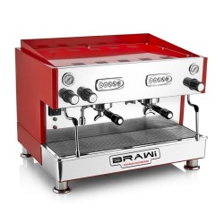 Brawi EFELI EL Tam Otomatik Espresso Kahve Makinesi, 2 Gruplu, Kırmızı - Brawi