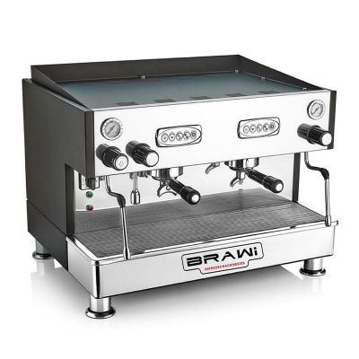 Brawi EFELI EL Tam Otomatik Espresso Kahve Makinesi, 2 Gruplu, Siyah - 1