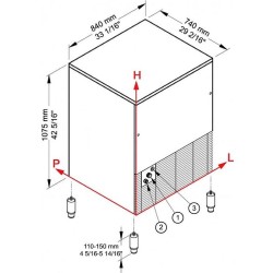 Brema CB-1265A Hazneli Küp Buz Makinesi, 130 kg/gün Kapasiteli - 2
