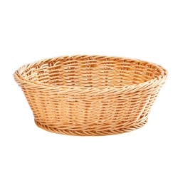 Zicco JW-4003 Plastik Yuvarlak Ekmek Sepeti, 23x8 cm, Açık Renk - Zicco