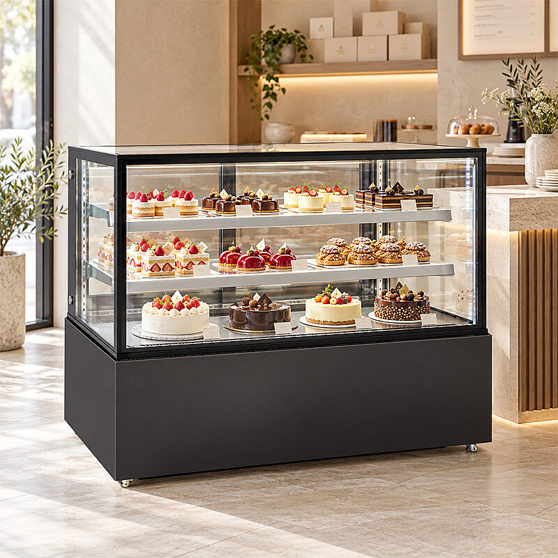 By Kitchen DPD-150 Soğutmalı Pasta Teşhir Dolabı, 670 L, Siyah - By Kitchen