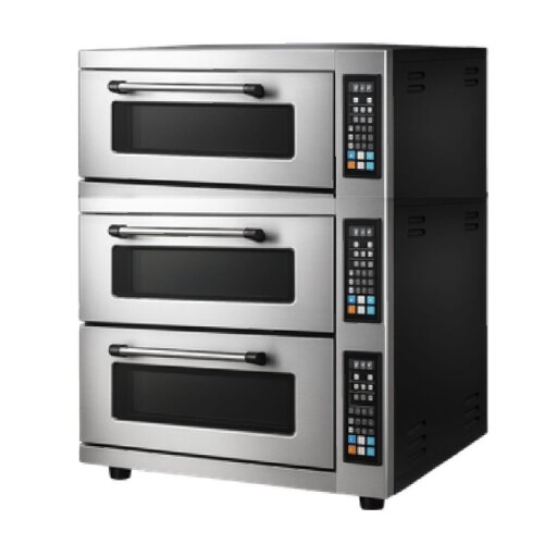 By Kitchen DPO-503 24 cm x 12 Pizza Kapasiteli 3 Katlı Pizza Fırını, Elektrikli - By Kitchen